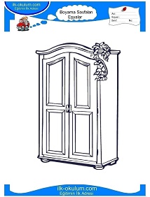 Çocuklar İçin Dolap Boyama Sayfaları 